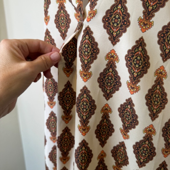 ZARA | NWT Retro Floral Pattern Lightweight Oversized Mod Tunic Blouse - Picture 12 of 17